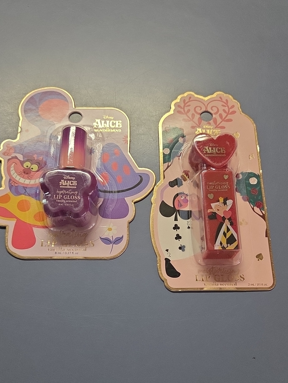 Disney Alice in Wonderland Lip Gloss Duo - Purple & Red